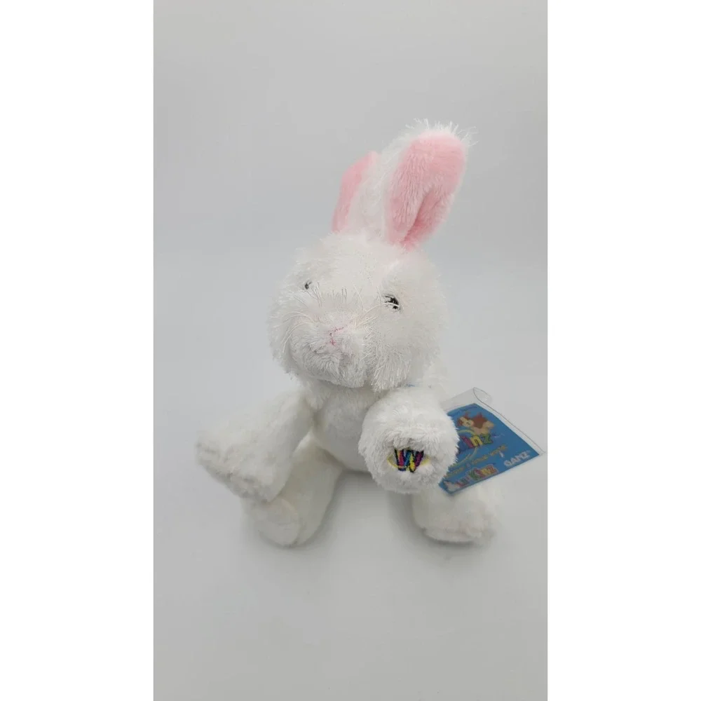 Webkinz‎ White Rabbit Plush Stuffed Animal Code HM078 With Tag
